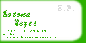 botond mezei business card